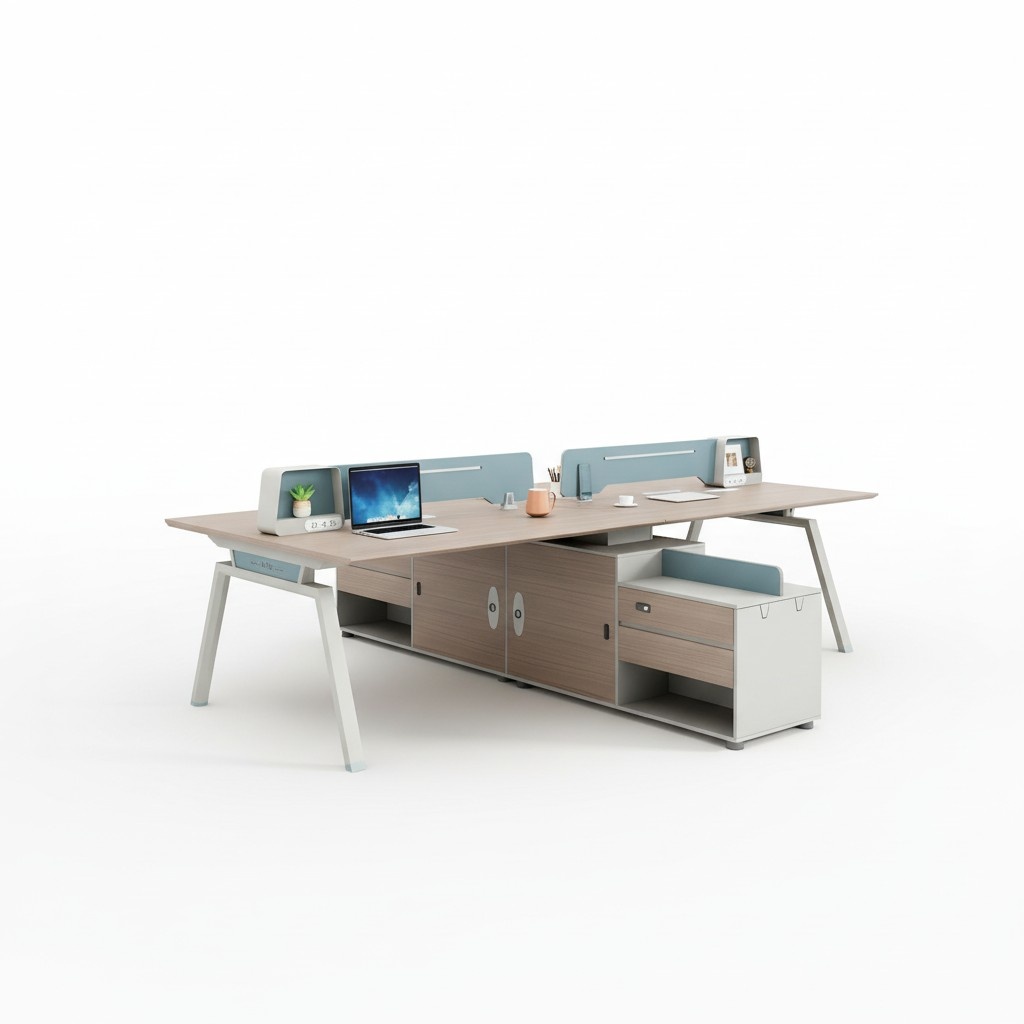 Office desk writing desk system workstation co-working table island team workspace