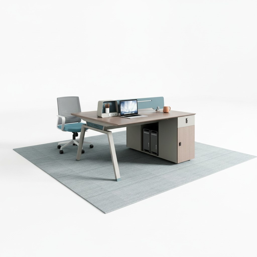 Office desk team workspace workstation co-working table island desk system