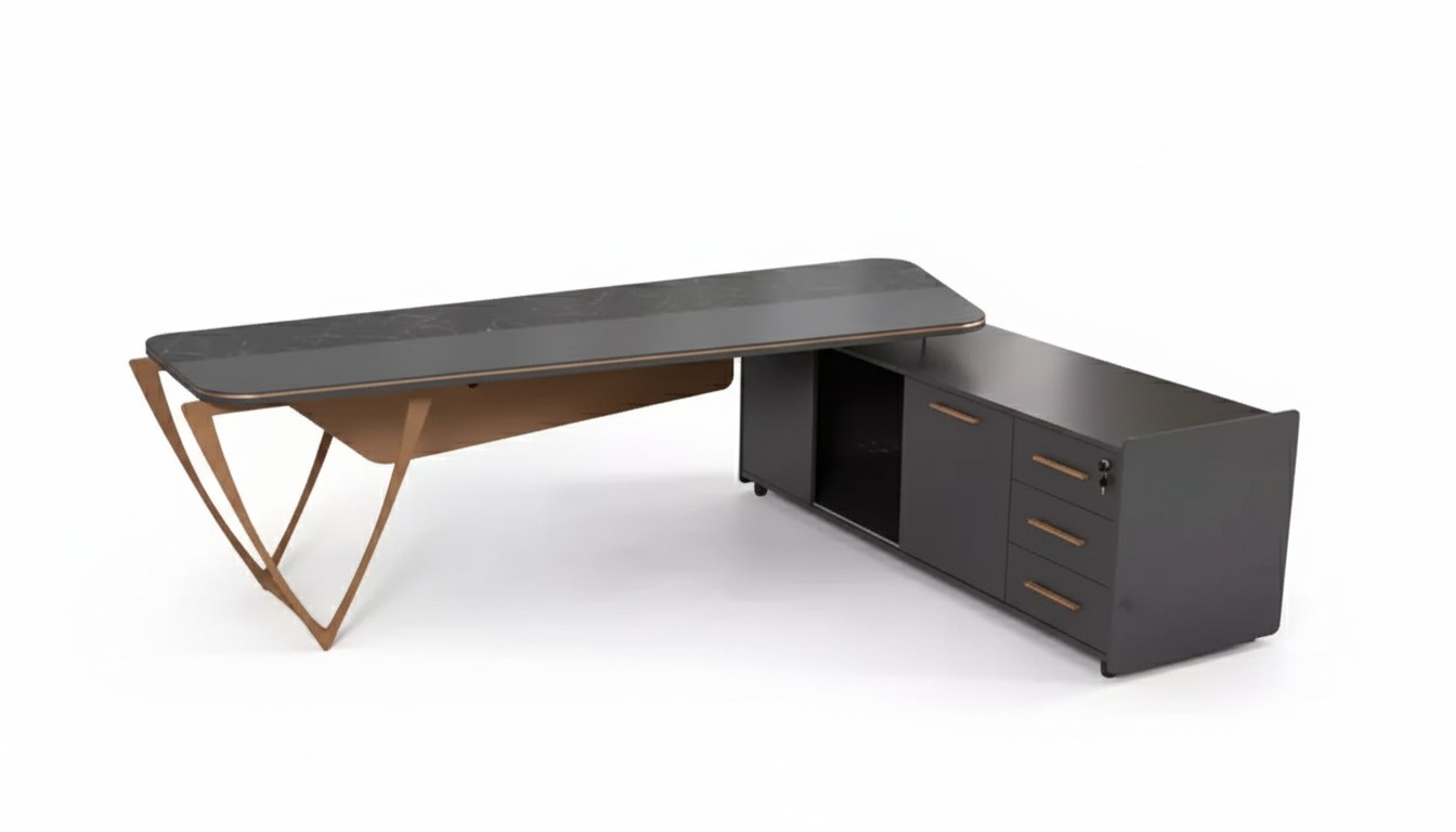 Office furniture Corner desk with drawers Modern study desk