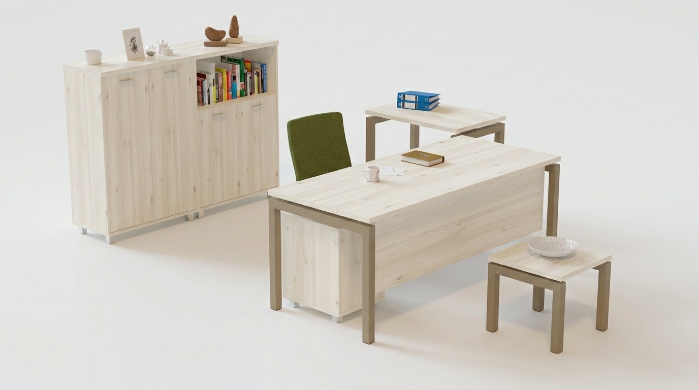 Office furniture desk dresser console table coffee table 2x file cabinet