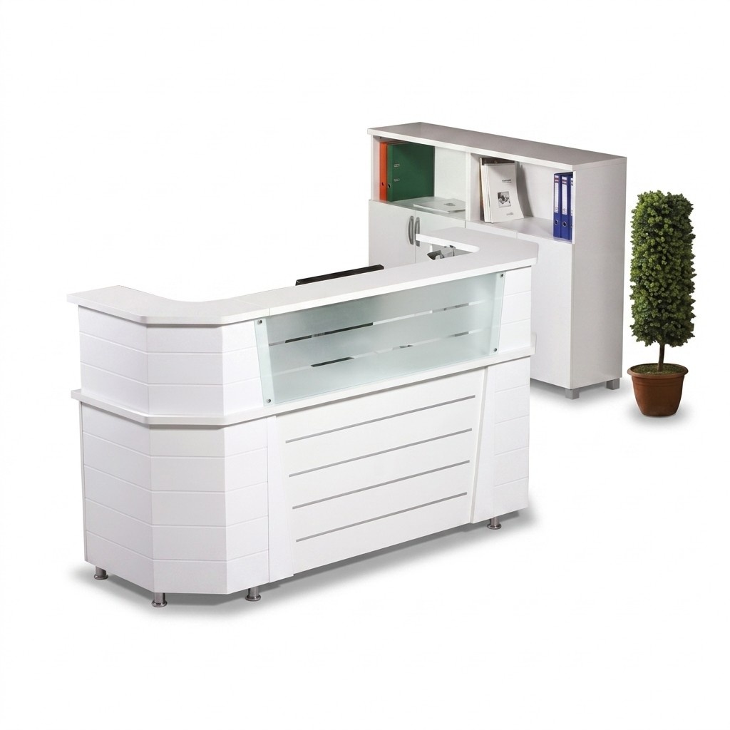 Office furniture Reception Reception area White office furniture Office