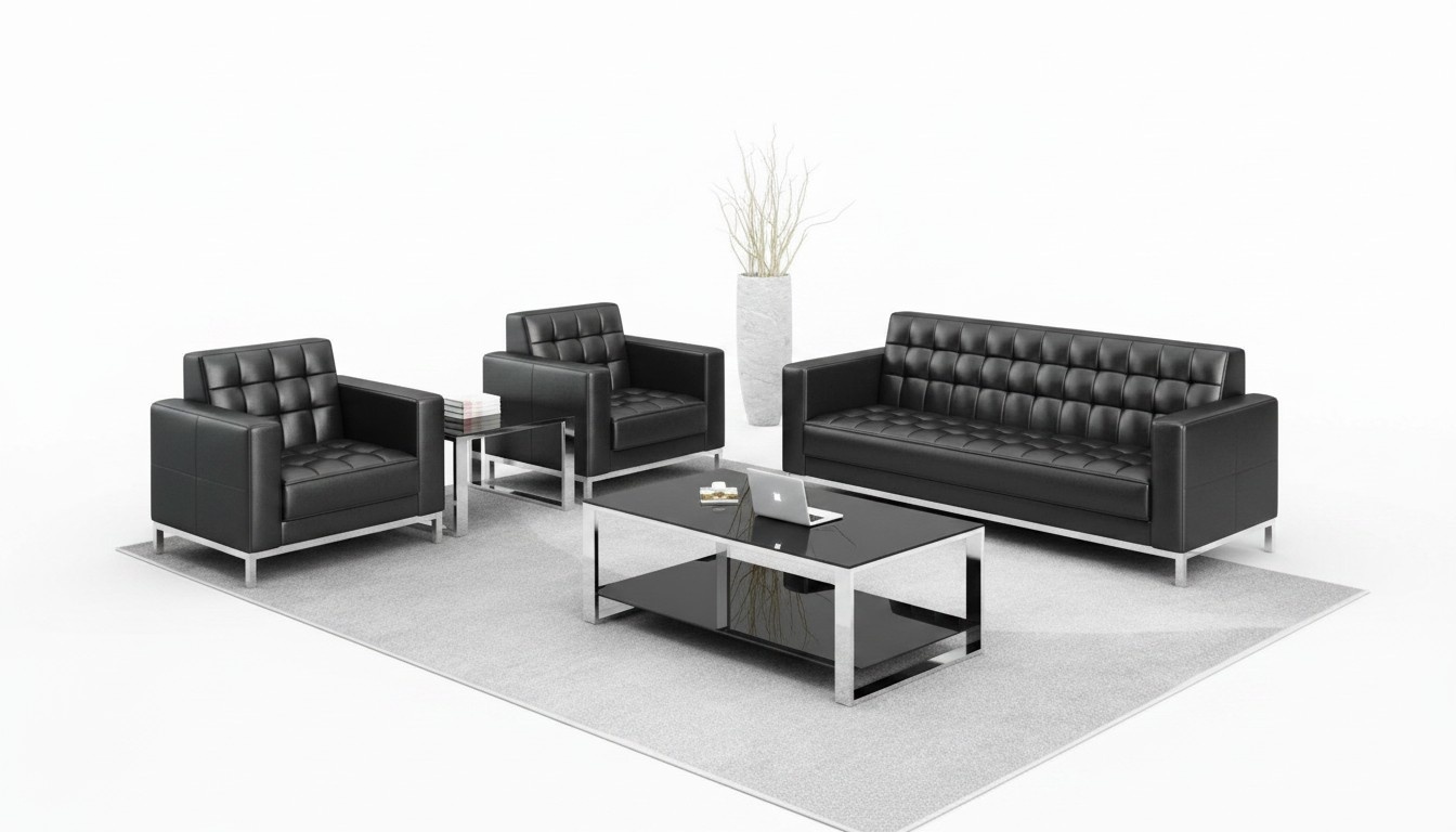 Office Furniture Sofa Set 321 Seater Set Upholstered Sofa Seat Design