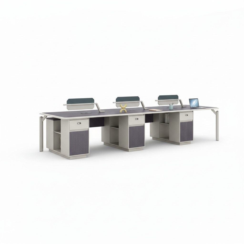 Office furniture work table for 6 people, office furniture, call center tables.