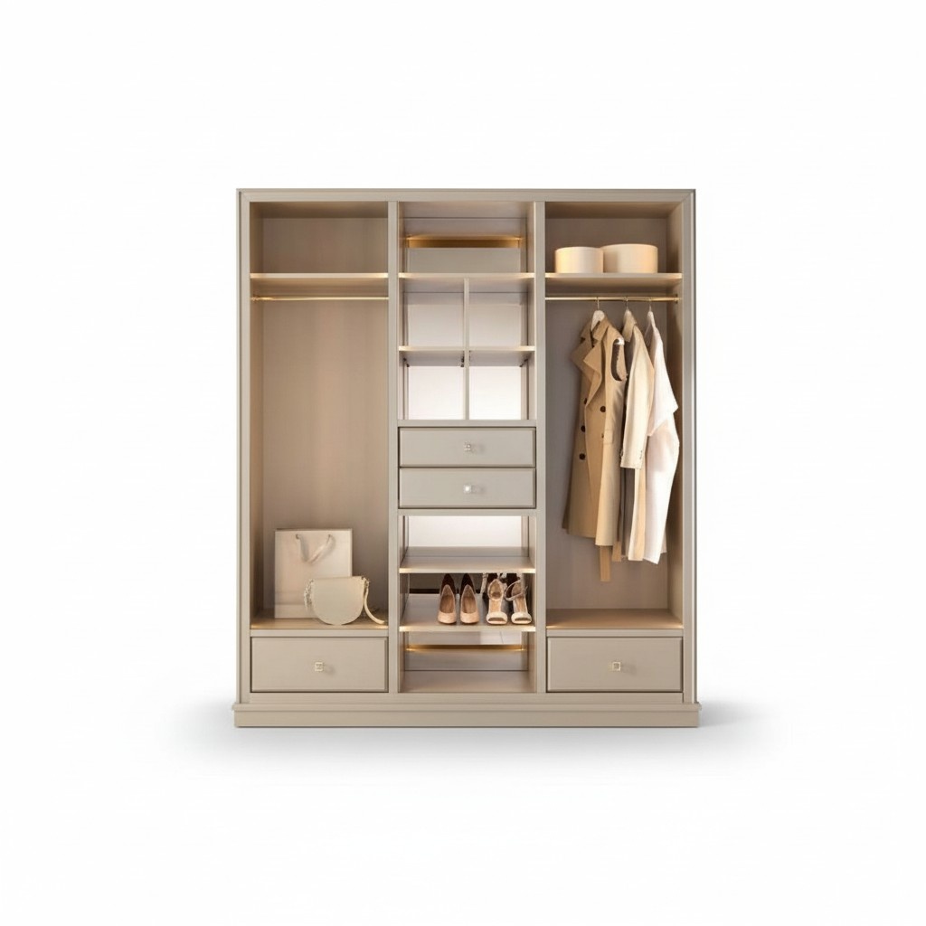 Open closet Bedroom wardrobe Walk-in furniture Wardrobe