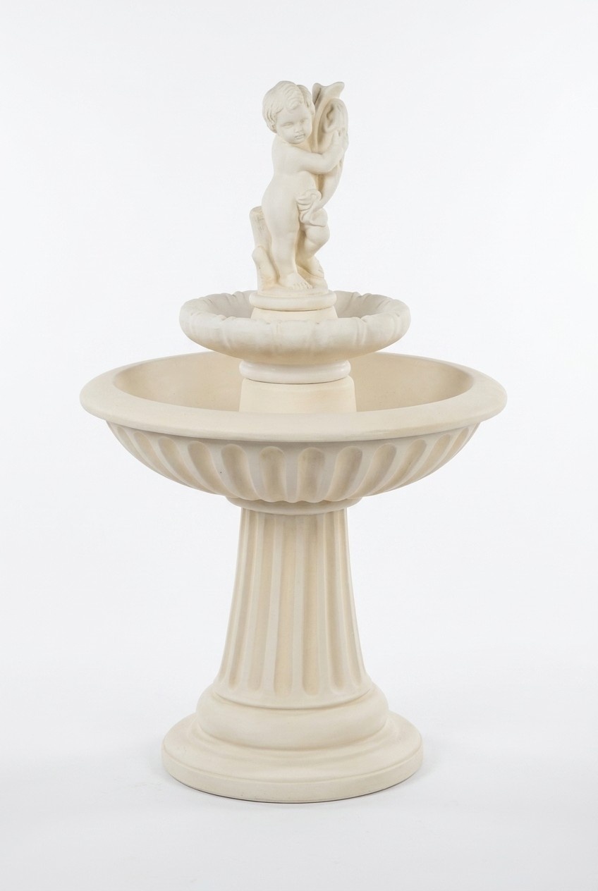 Ornamental fountain 140 cm sculpture fountain decoration garden Fontaine pond new