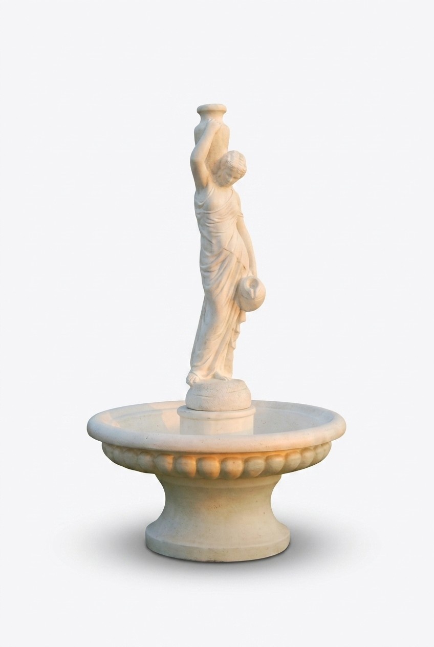 Ornamental Fountain Figure 206cm Fountain Decoration Garden Fontaine Pond