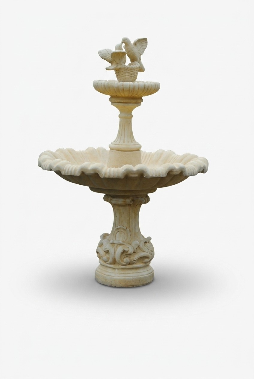Ornamental Fountain Fountain Garden Decoration Fontaine Pond Pigeons Bird