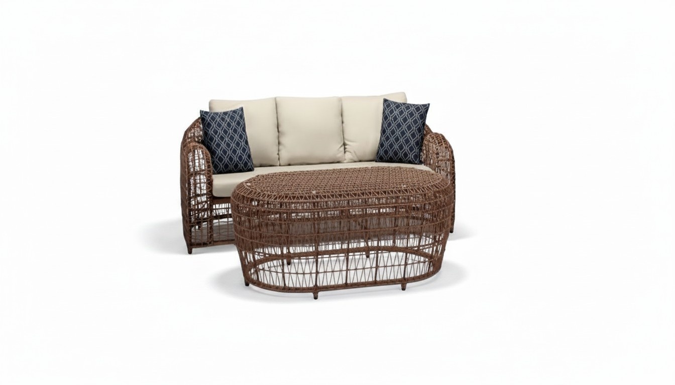 Outdoor furniture Outdoor sofa couch garden lounge terrace lounge furniture 2-piece set