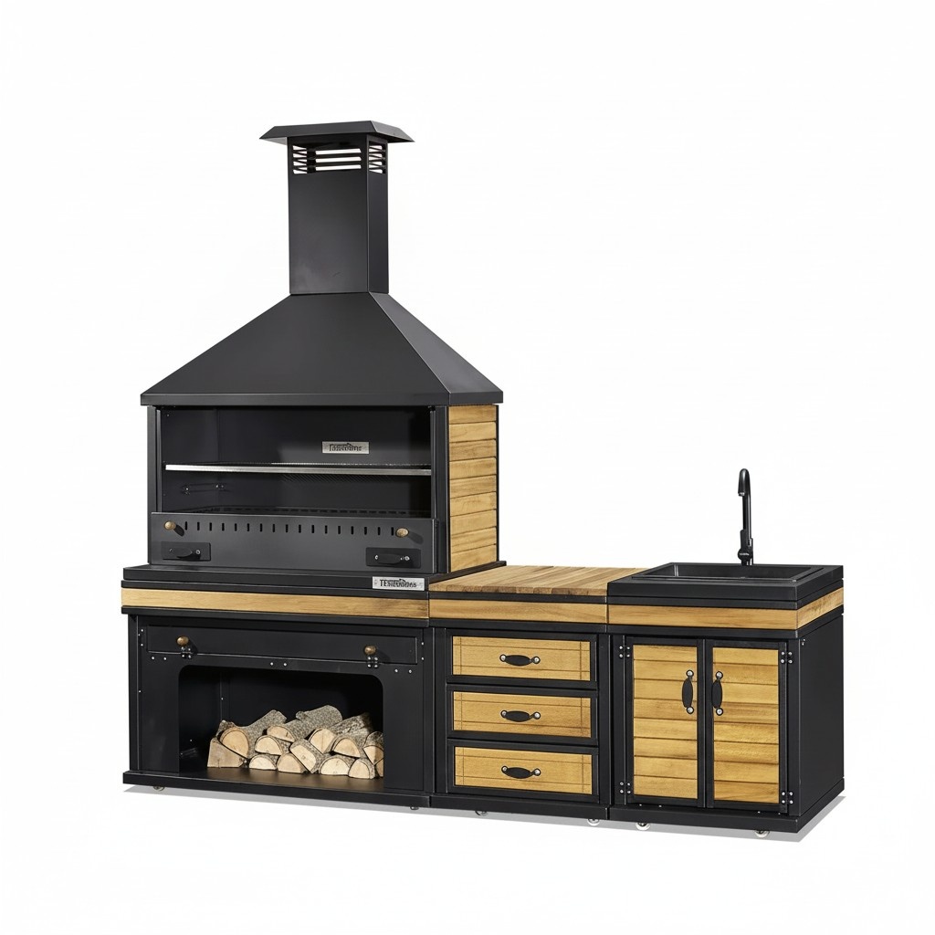 Outdoor kitchen garden terrace outdoor kitchen kitchen grill modern