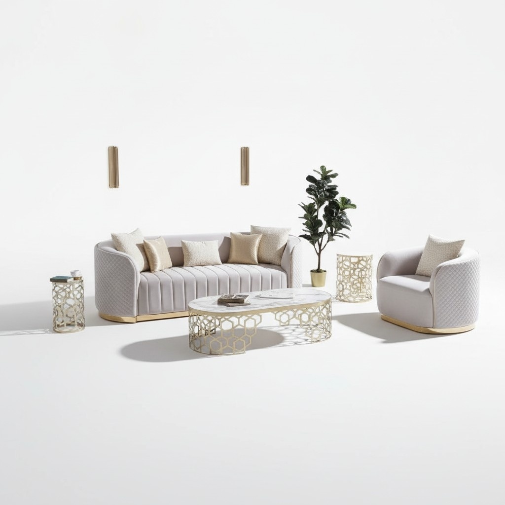 Oval couch three-seater couches furniture sofa living room furniture velvet