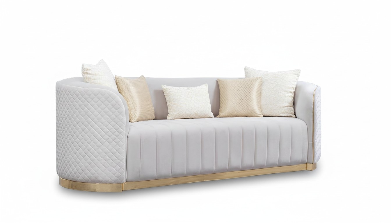 Oval couch two-seater couches furniture sofa furnishings living room sofas