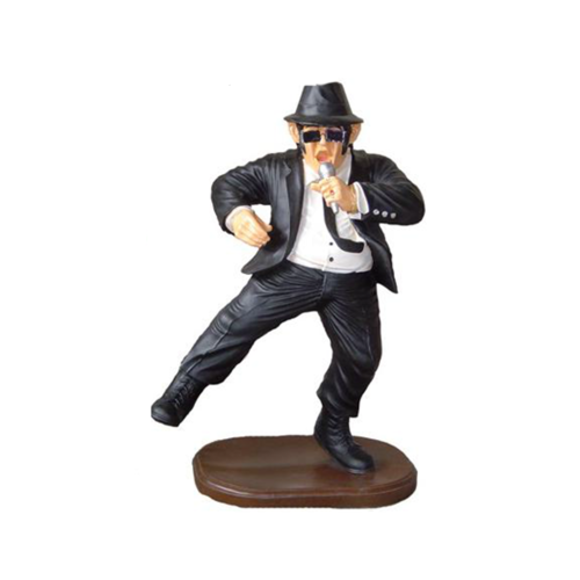 Decorative sculpture designed as singing man in a smoking figure 180cm height P140