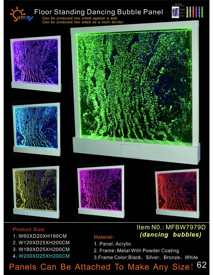 Modern partition water walls water wall column Led partitions 200x200 walls new