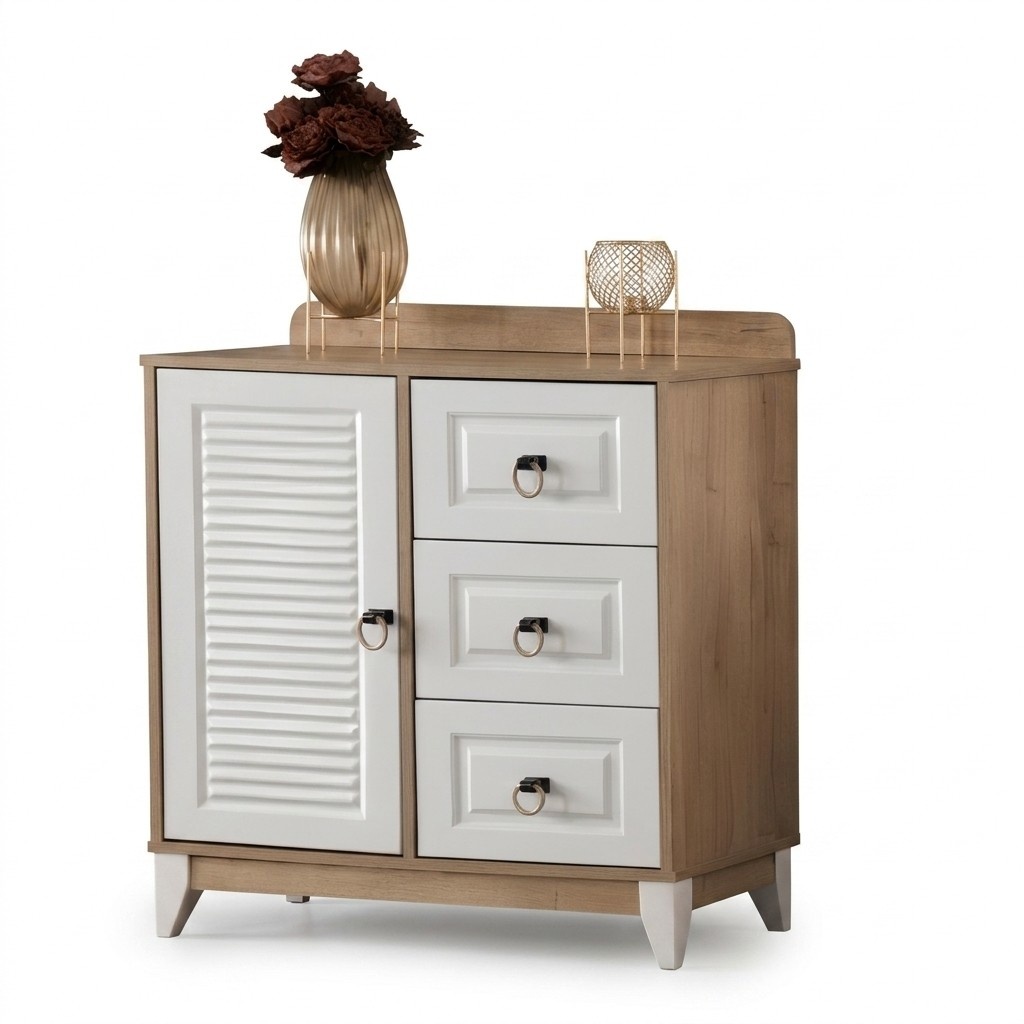 Perfect children\'s chest of drawers 94 cm luxurious children\'s room furniture light wood