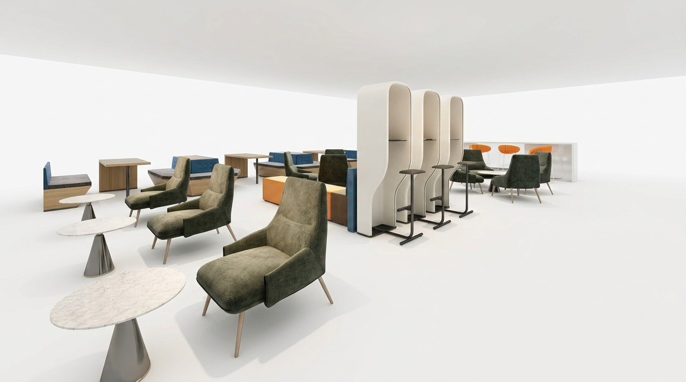 Telephone Booth Padded Partition Padded Furniture Furniture Office Office