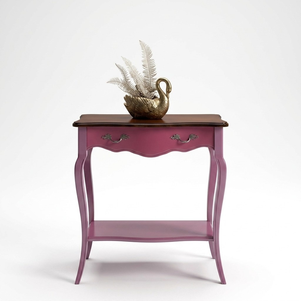 Pink Console Table Wooden Console Telephone Table Wall Table New