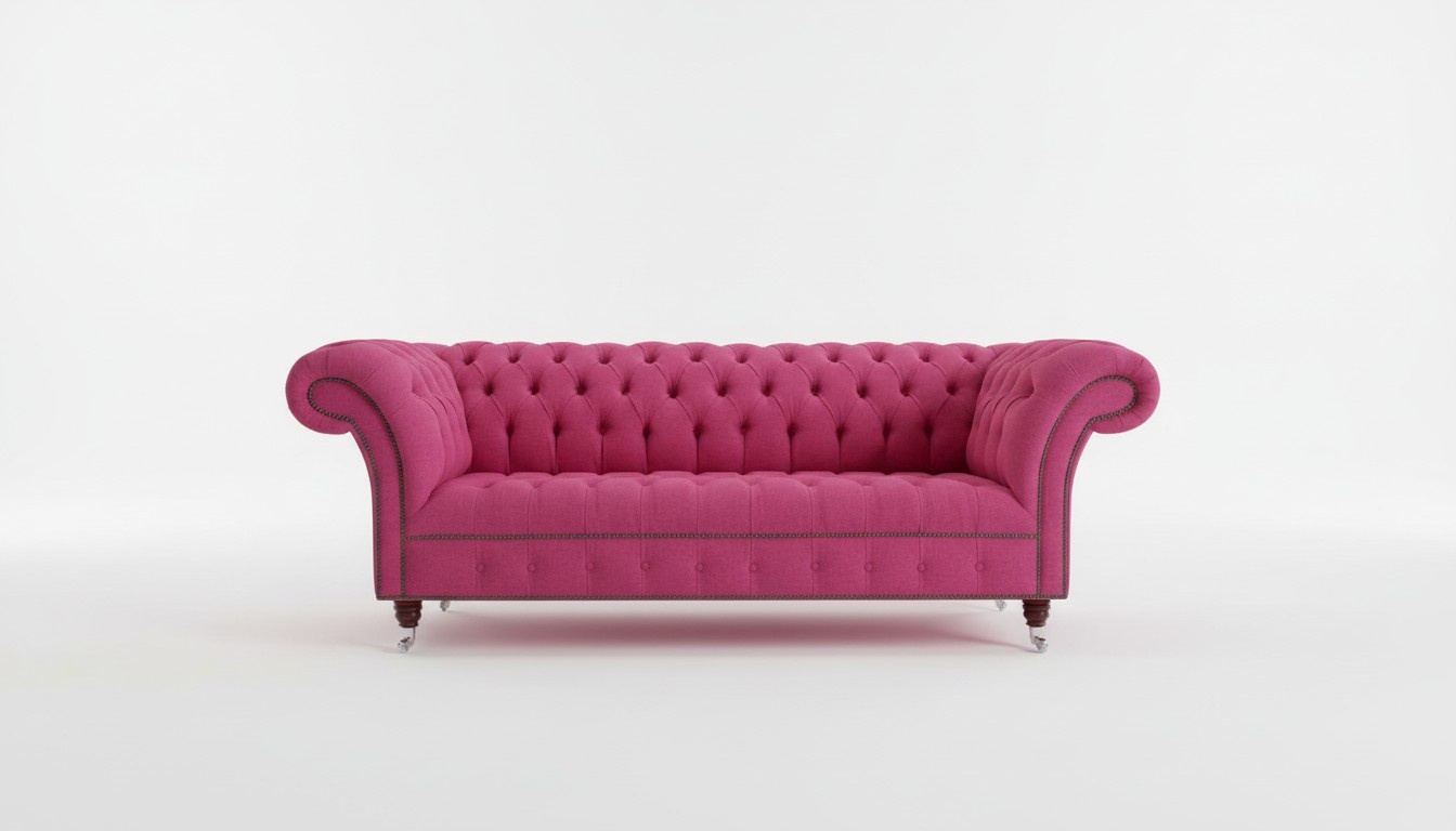 Pink Designer Sofa Couch Upholstery XXL 3 Seater Big Sofas Couches Leather Textile