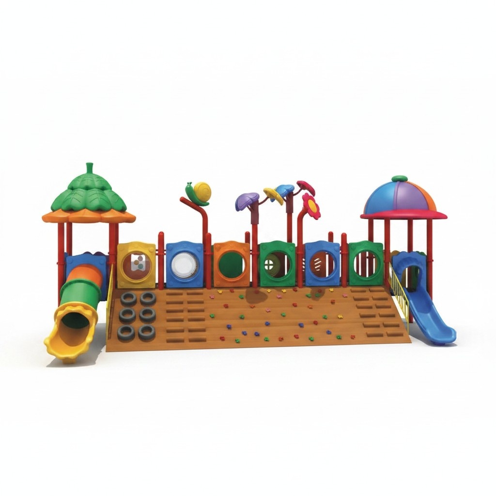 Playground Entertainment for children Play tower Slides Tower Children\'s