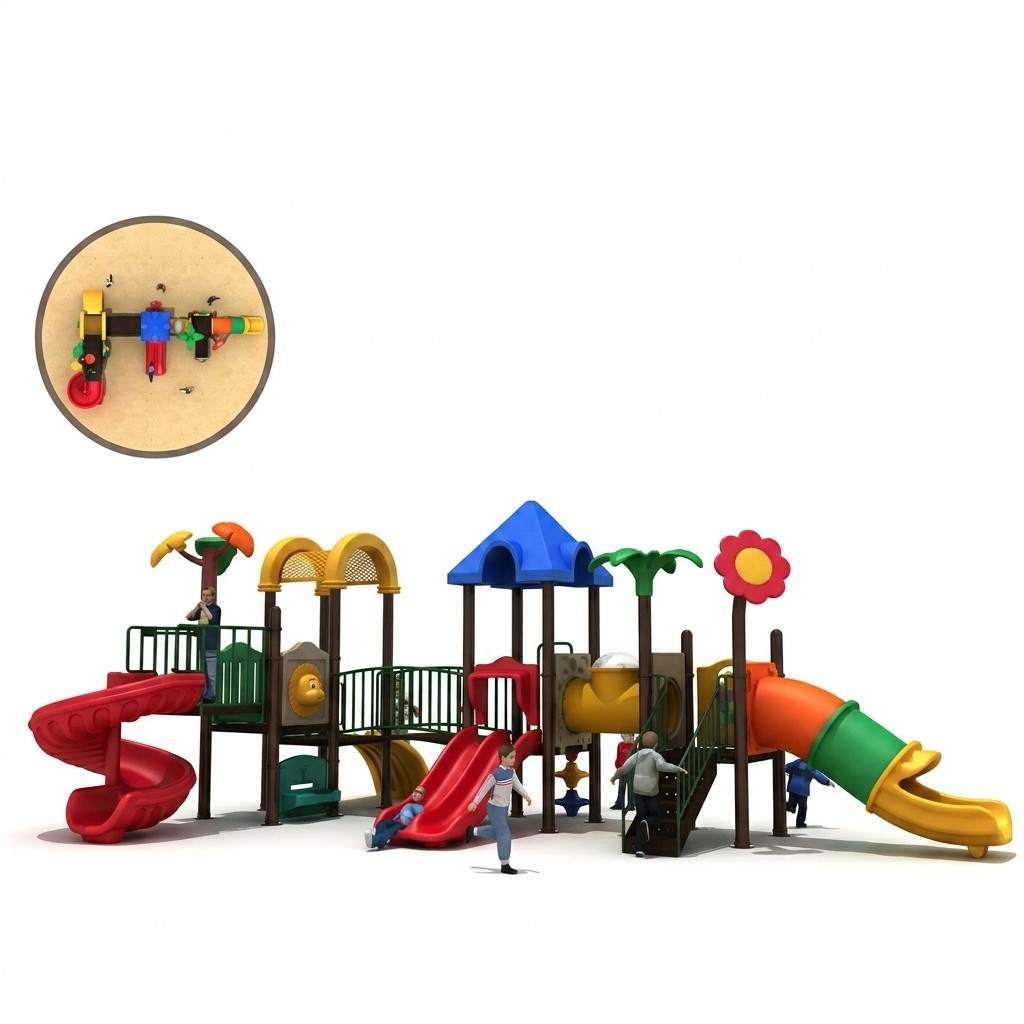 Playground Playhouse Toys Outdoor Colourful children\'s playground Slides Playgrounds