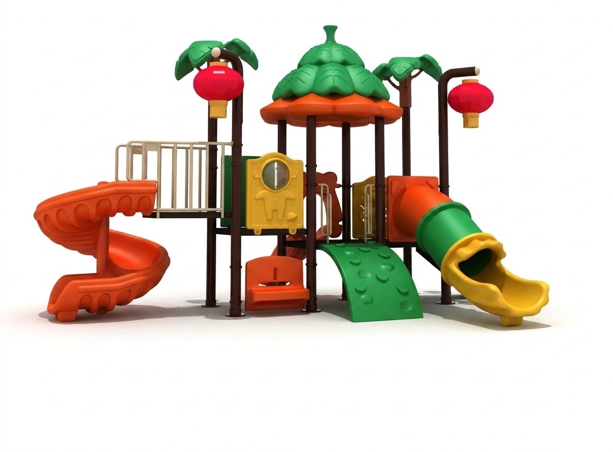 Playground Play set Children\'s house Plastic tower Tower Climbing ramp New