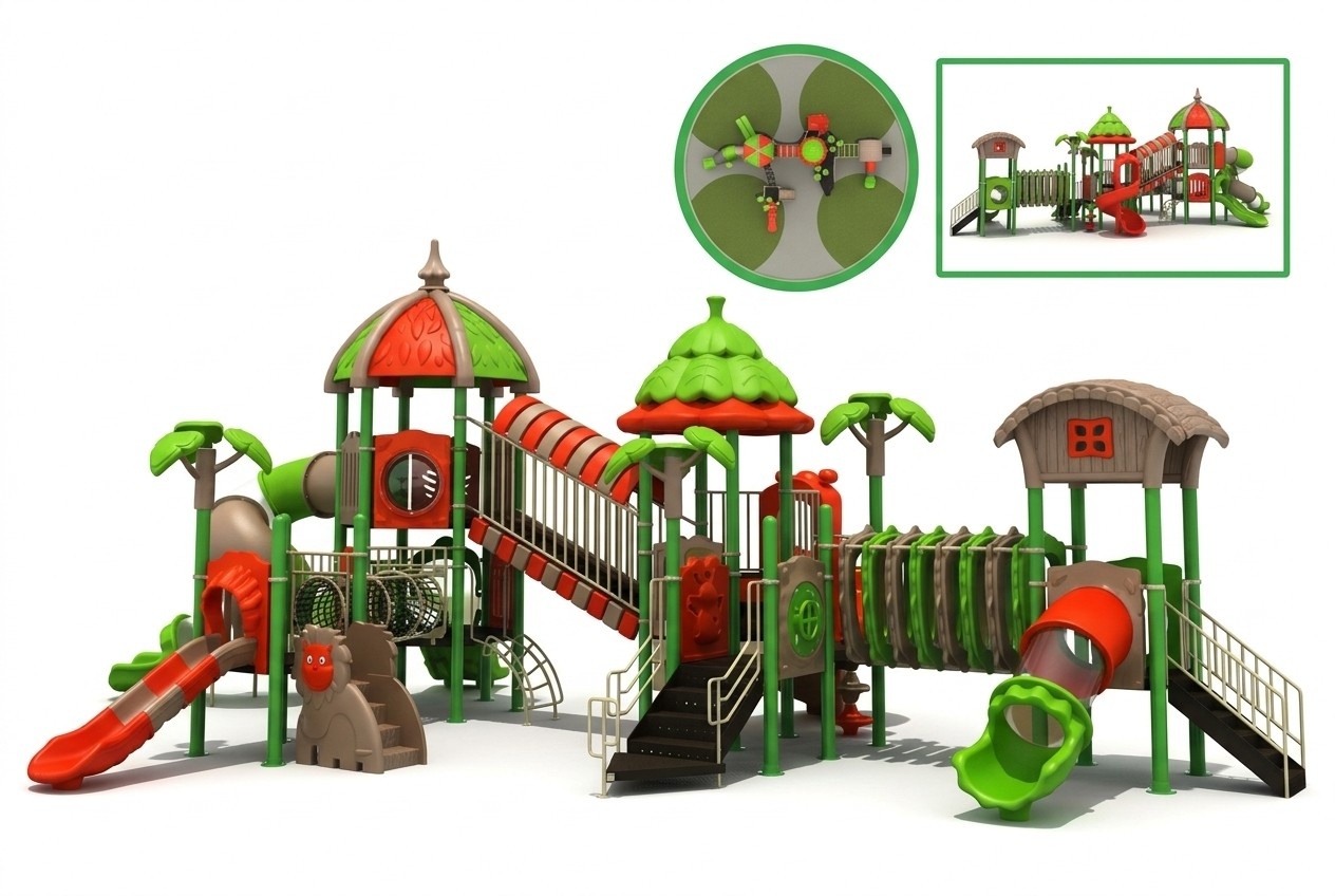 Playground Tower Slide Climbing tower Children\'s plastic play tower Playgrounds