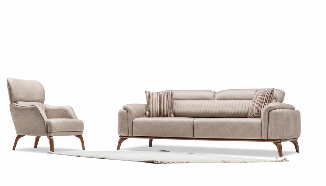 Upholstered furniture living landscape sofa set lounge seating group couch seating group 3+1