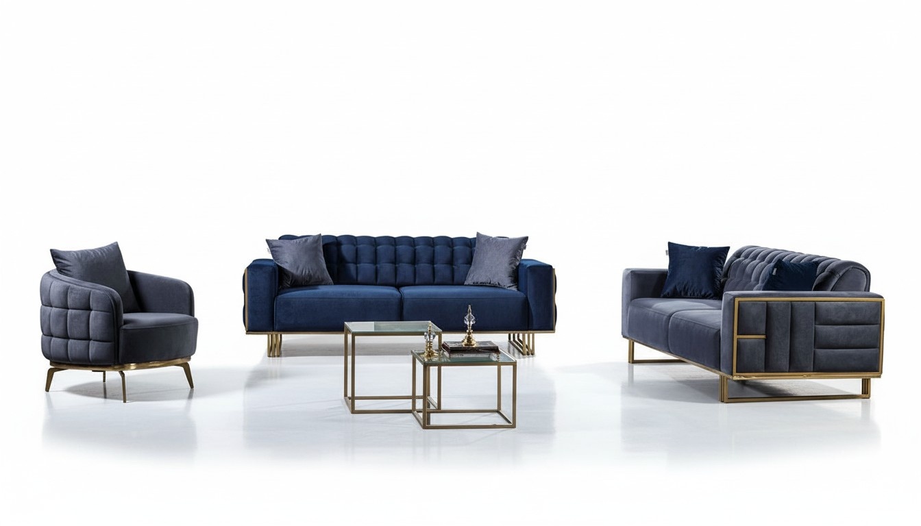 Sofa couch set seating group armchair upholstery combination set living room