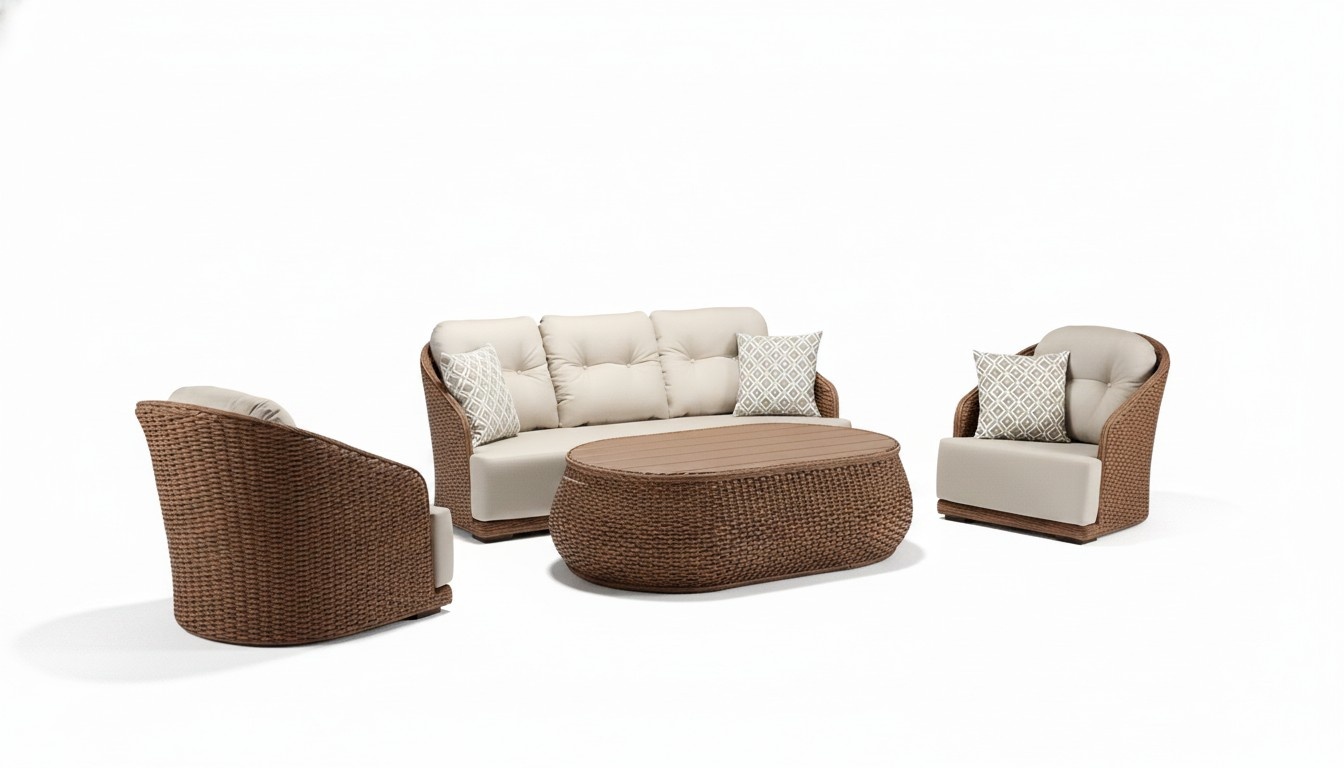 Rattan furniture Outdoor balcony furniture terrace furniture garden furniture seating set 4 pcs.