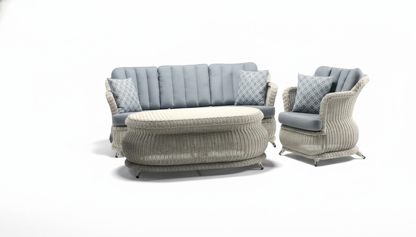 Rattan furniture outdoor seating set balcony furniture terrace furniture garden furniture 3-piece.