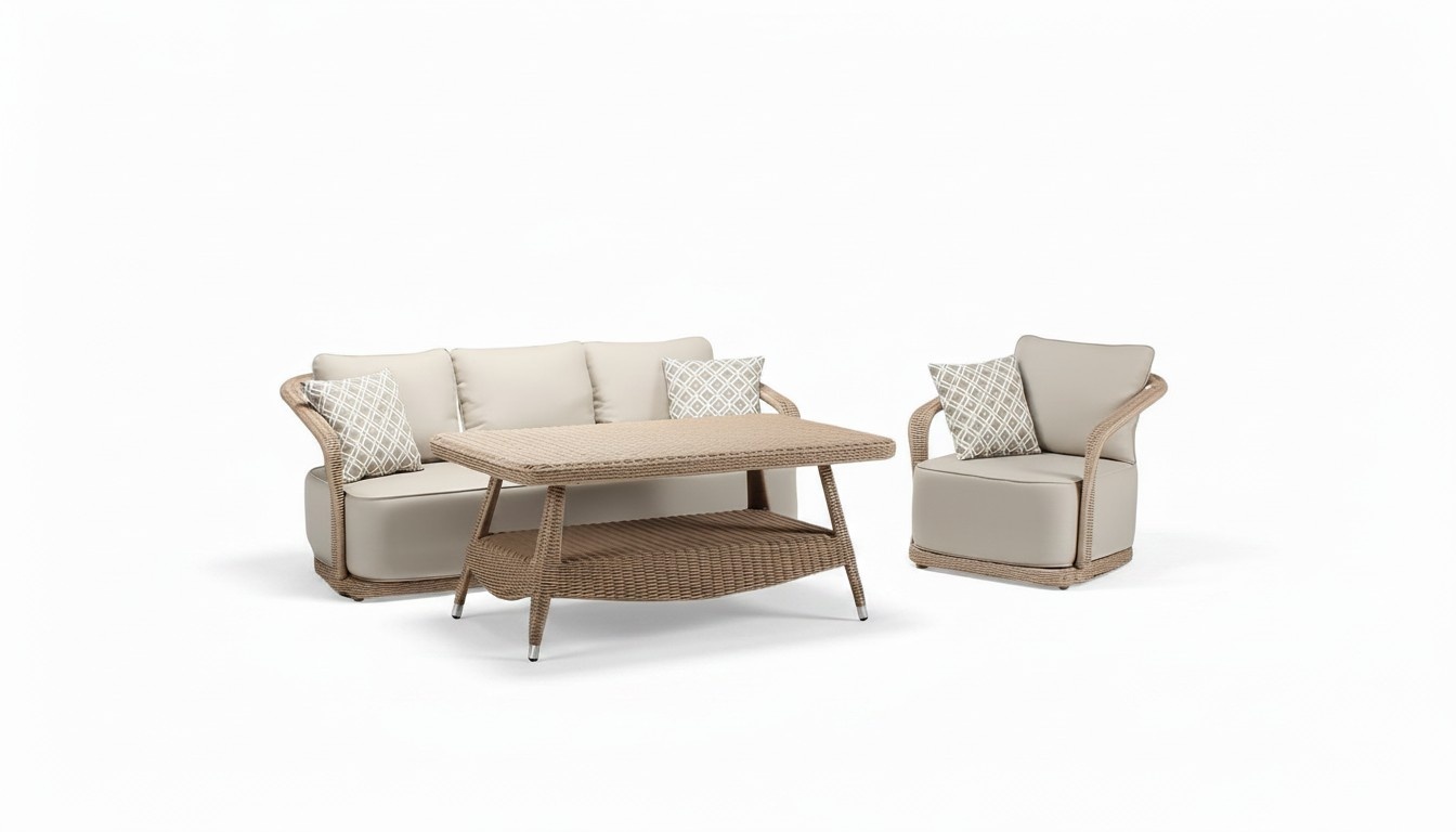 Rattan furniture set balcony furniture lounge furniture terrace furniture garden lounge 3-piece