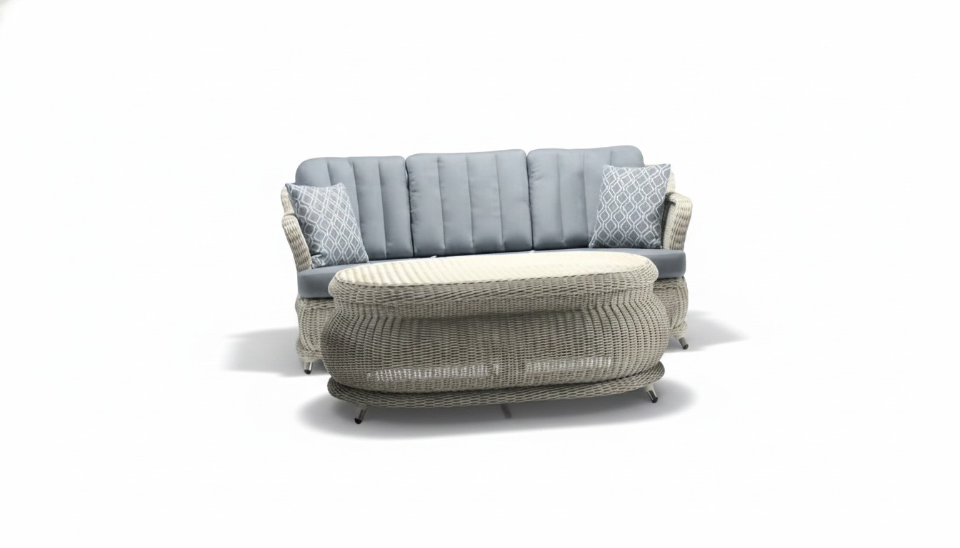Rattan furniture set garden lounge lounge furniture balcony furniture terrace furniture 2-piece