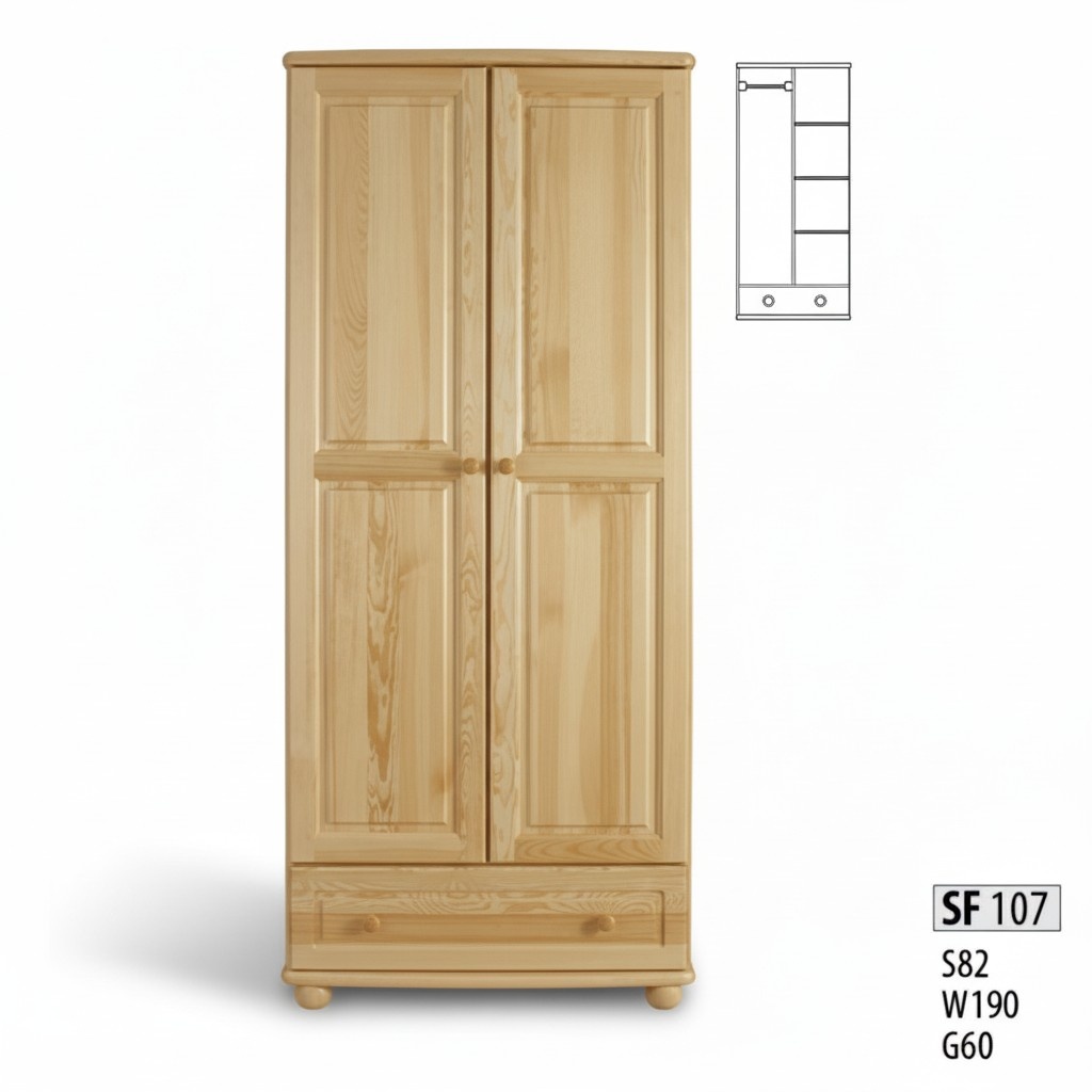 Real wood solid wood wardrobe bedroom cabinet new