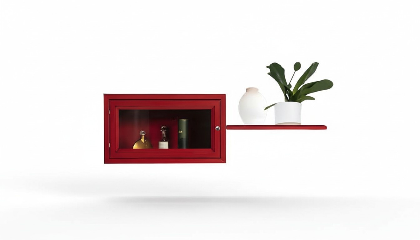 Regal glass wall storage furniture panel high quality elegance luxury Art Deco