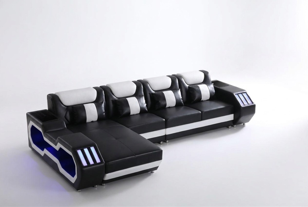 Relax Couches L Shape Sofa Couch Set Illuminated Living Landscape Sofas
