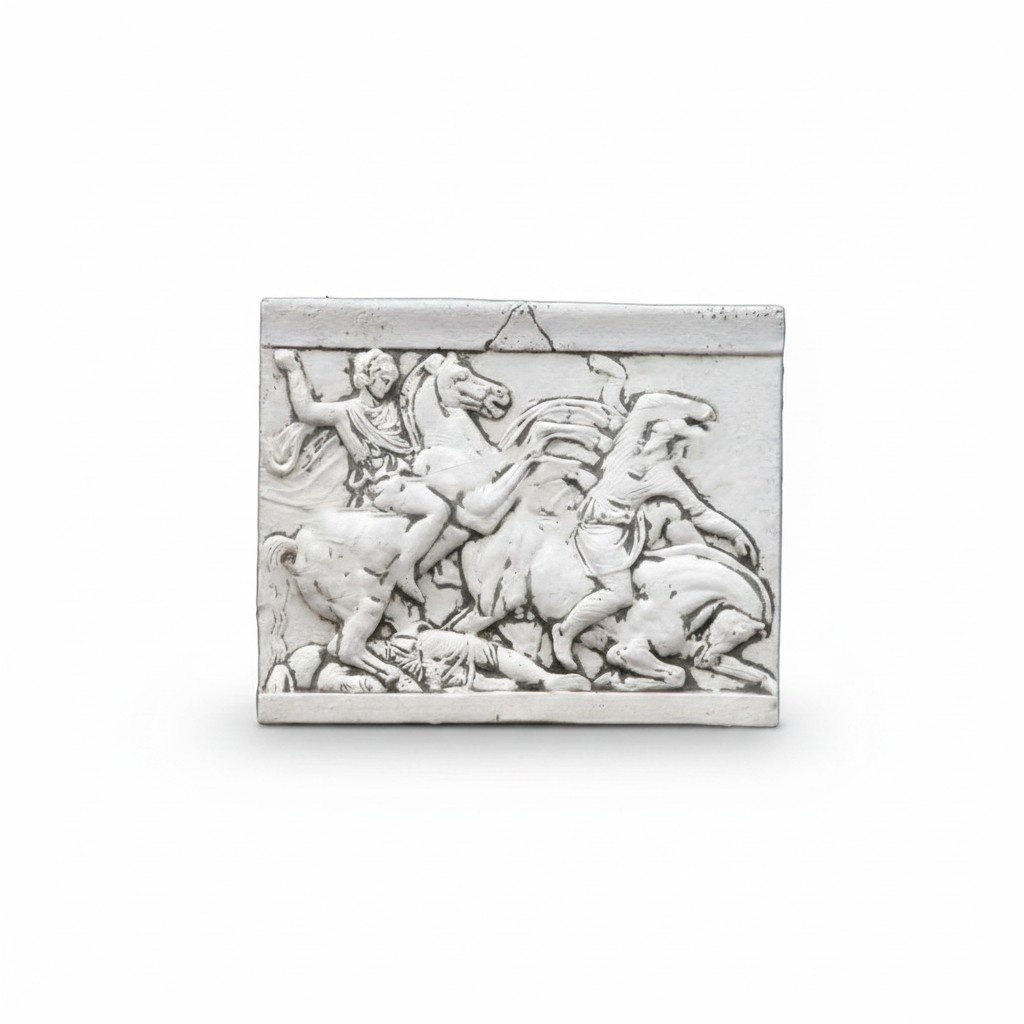 Relief Alexander the Great Horse Wall Relief Wall Picture Pictures Stone Plate New