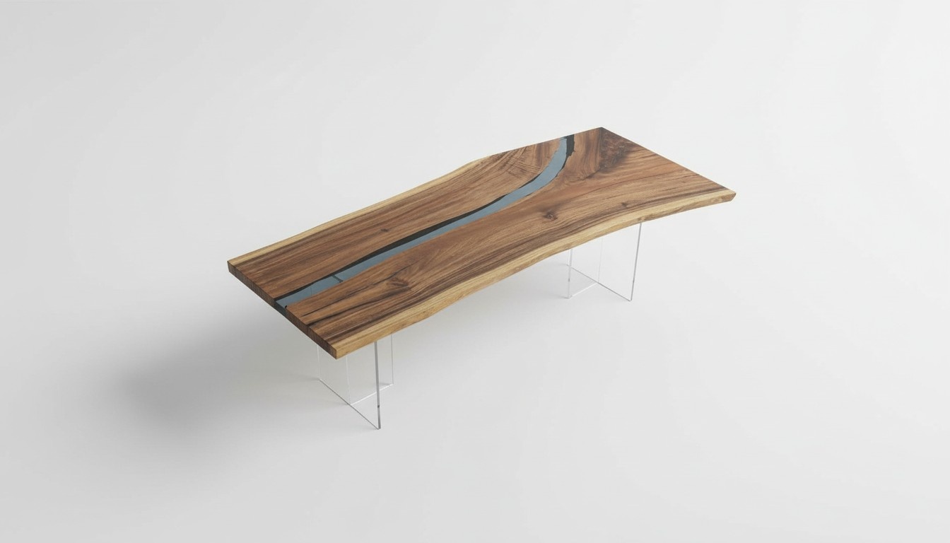 River Table Epoxy Resin Coffee Table Solid Tables 240x100 River Table Real Wood