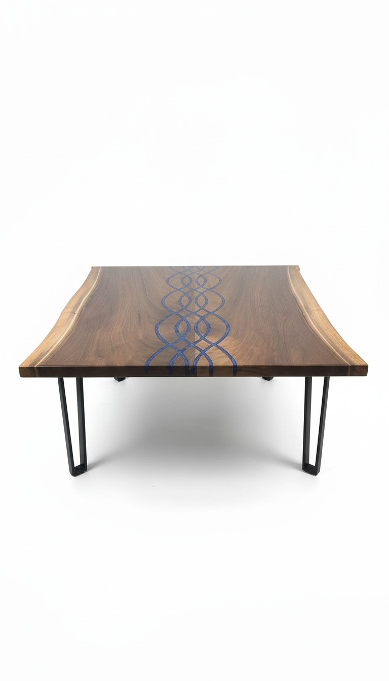River Tables Dining Table Design Table Modern Sea Furniture 100x100 Epoxy Resin Ocean