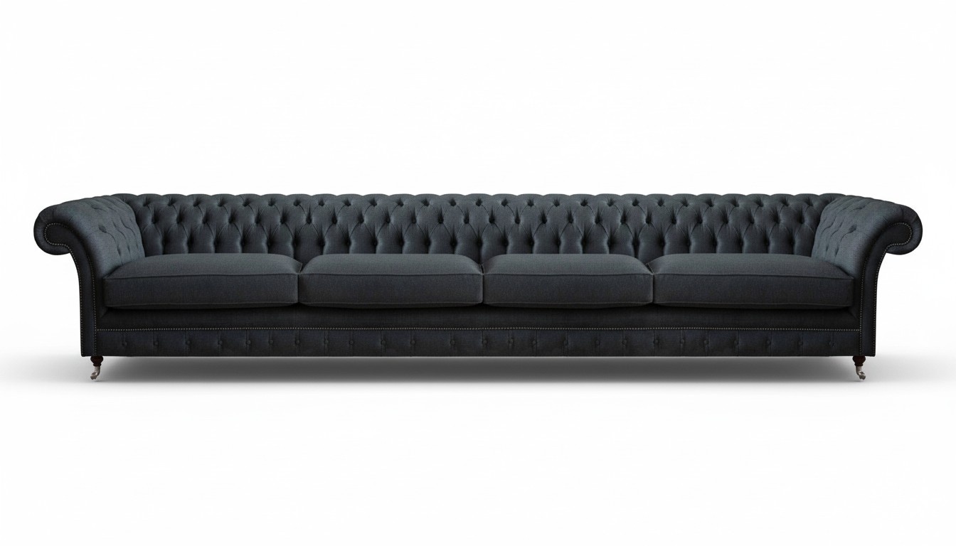 Robust Chesterfield furniture living room 4-seater couch modern seating furniture