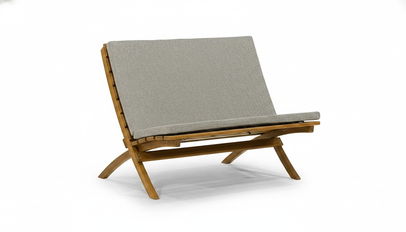 Robust Outdoor 2-Seater Cushioned Patio Wooden Frame Garden Furniture