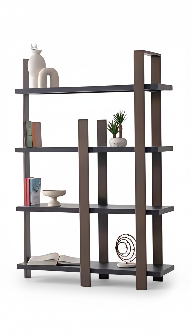 Room Divider Shelf – Open Standing Shelf as Partition & Space Separator