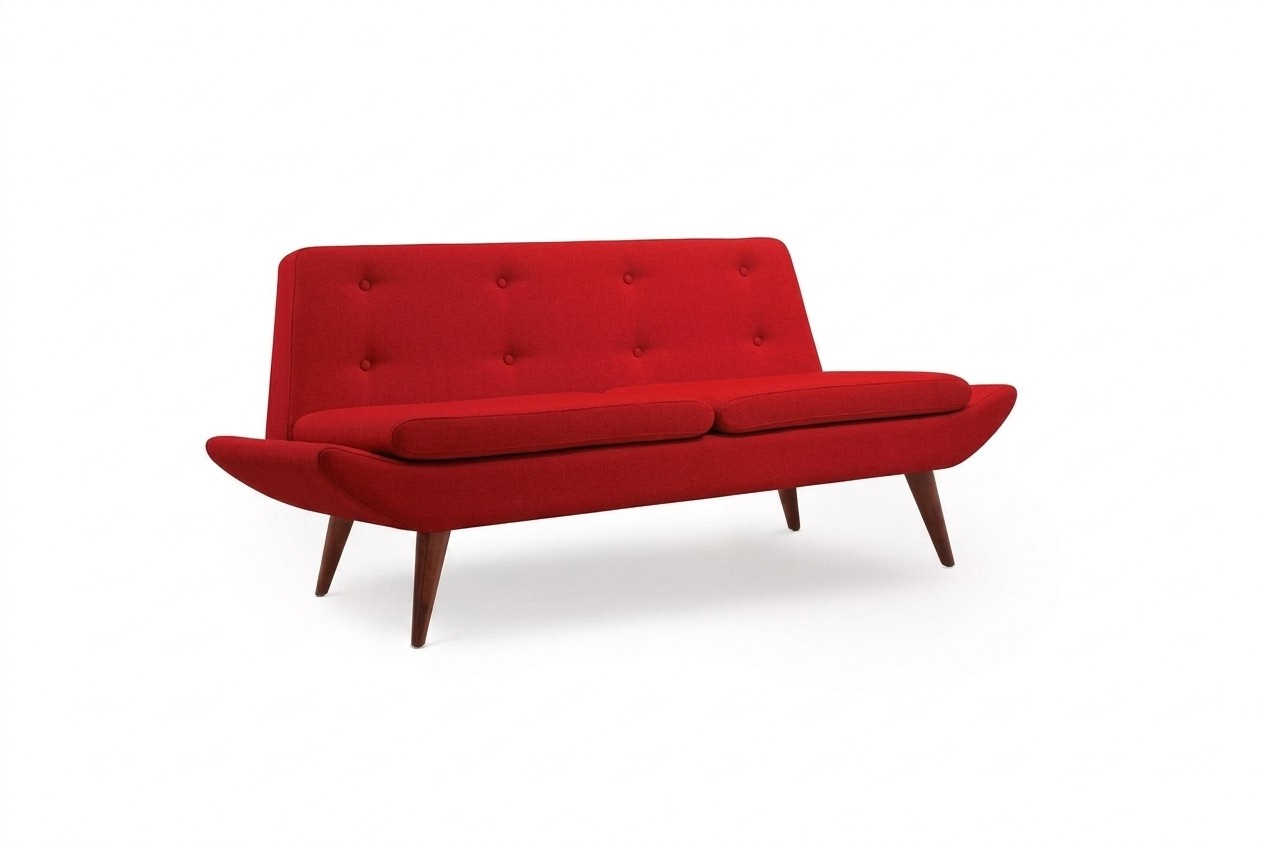 Red Two Seater Study Furniture Designer Luxury Sofa Furniture