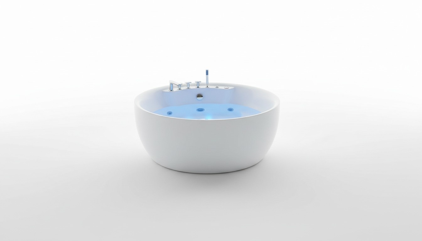 Round bath tub Whirlpool tubs LED whirlpool tub Massage Design Wellness