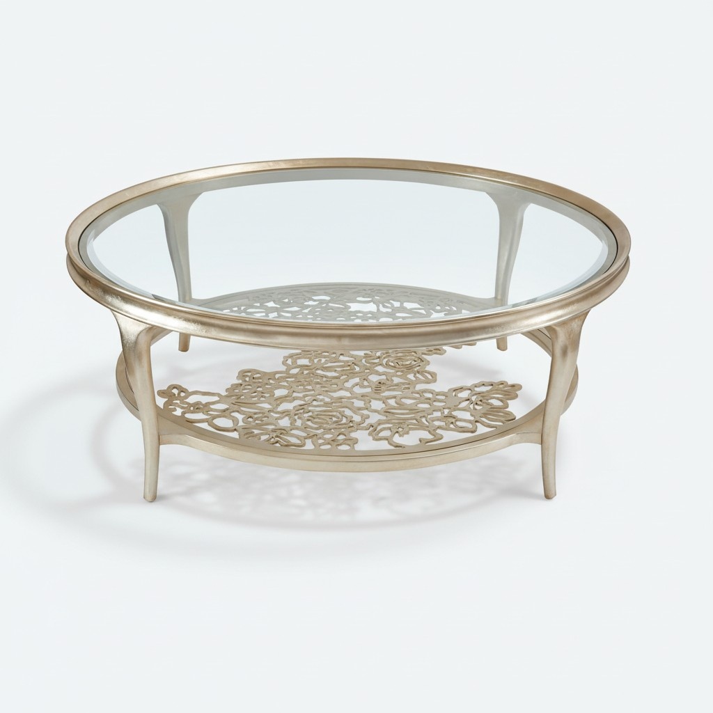 Round Design Coffee Table Designer Table Living Room Modern Side Table New