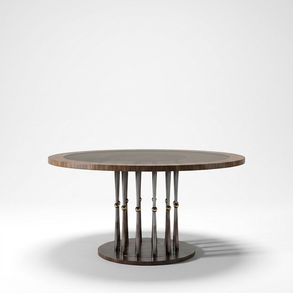 Round Dining Table Luxury Table Wood Dining Tables Italian Furniture Tables Dining Room