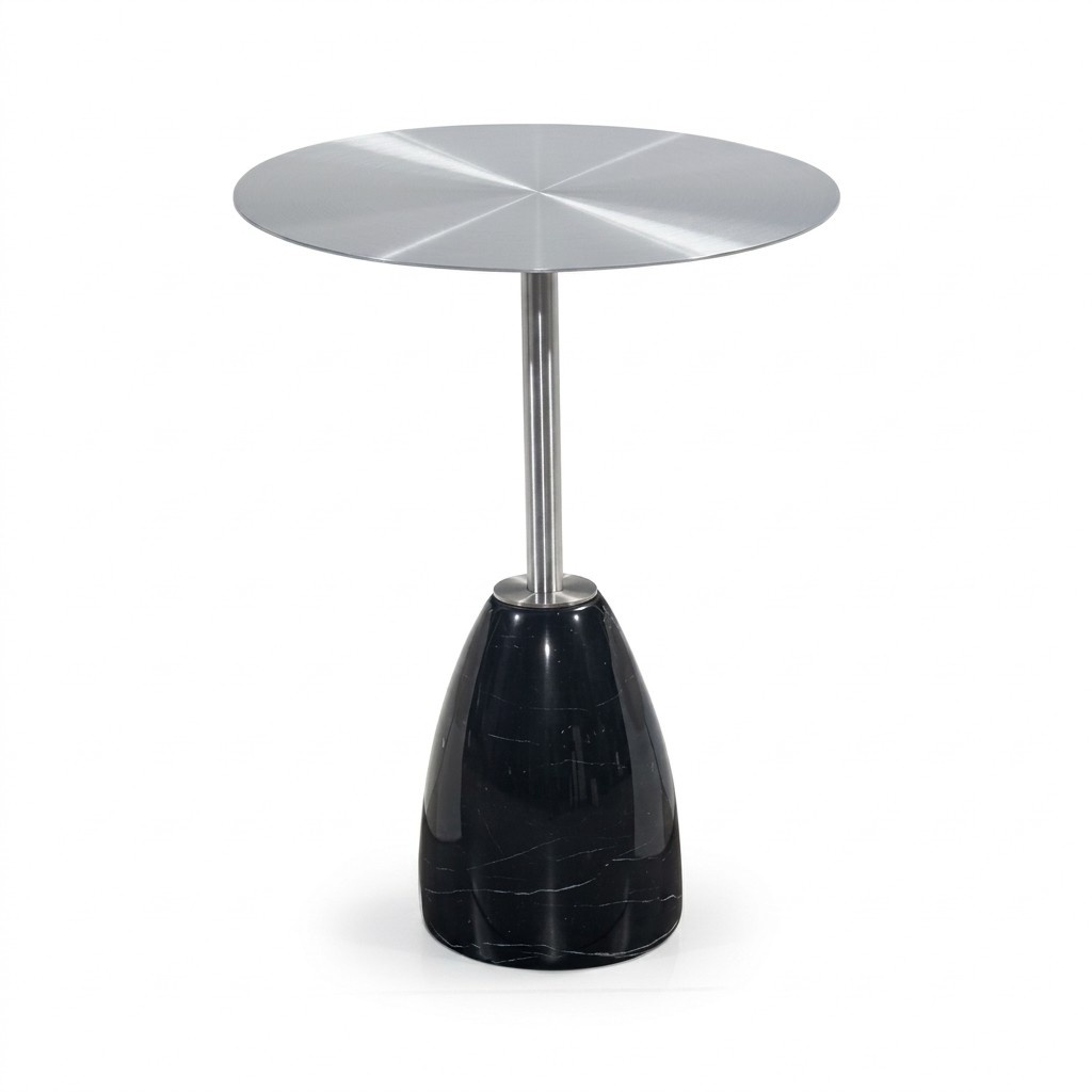 Round gray side table coffee table bedroom chest of drawers tables