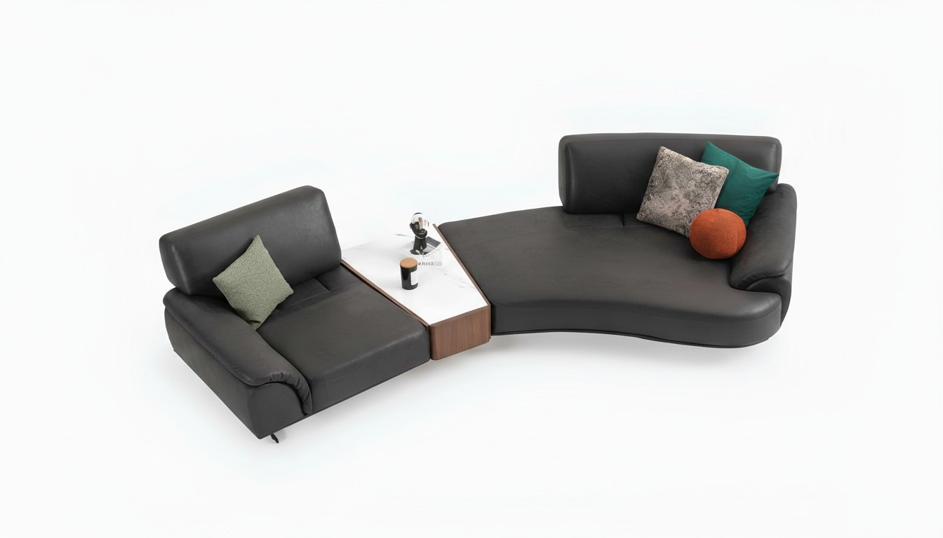 Round Living Room Couch Furniture 5 Seat Couches Round Sofa Furniture Textile