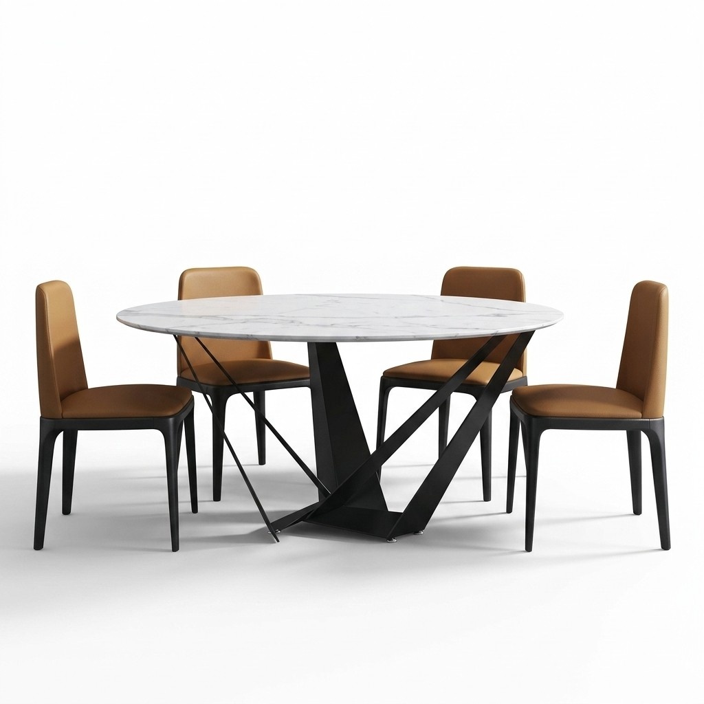 Round Luxury Dining Table Designer Dining Tables 130cm Conference Round Tables Furniture New