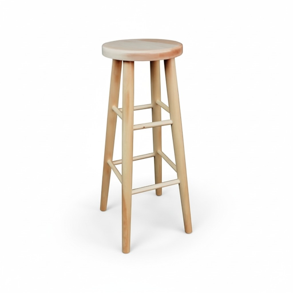 Round stool wooden stool solid wood stool footstool chair bar stool