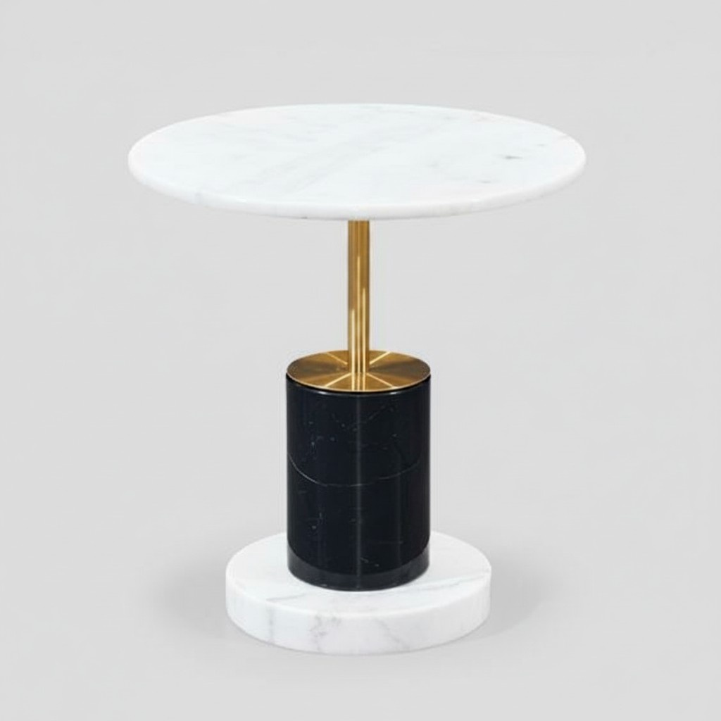 Round White Side Table Living Room Newspaper Tables Style Storage Tables Table