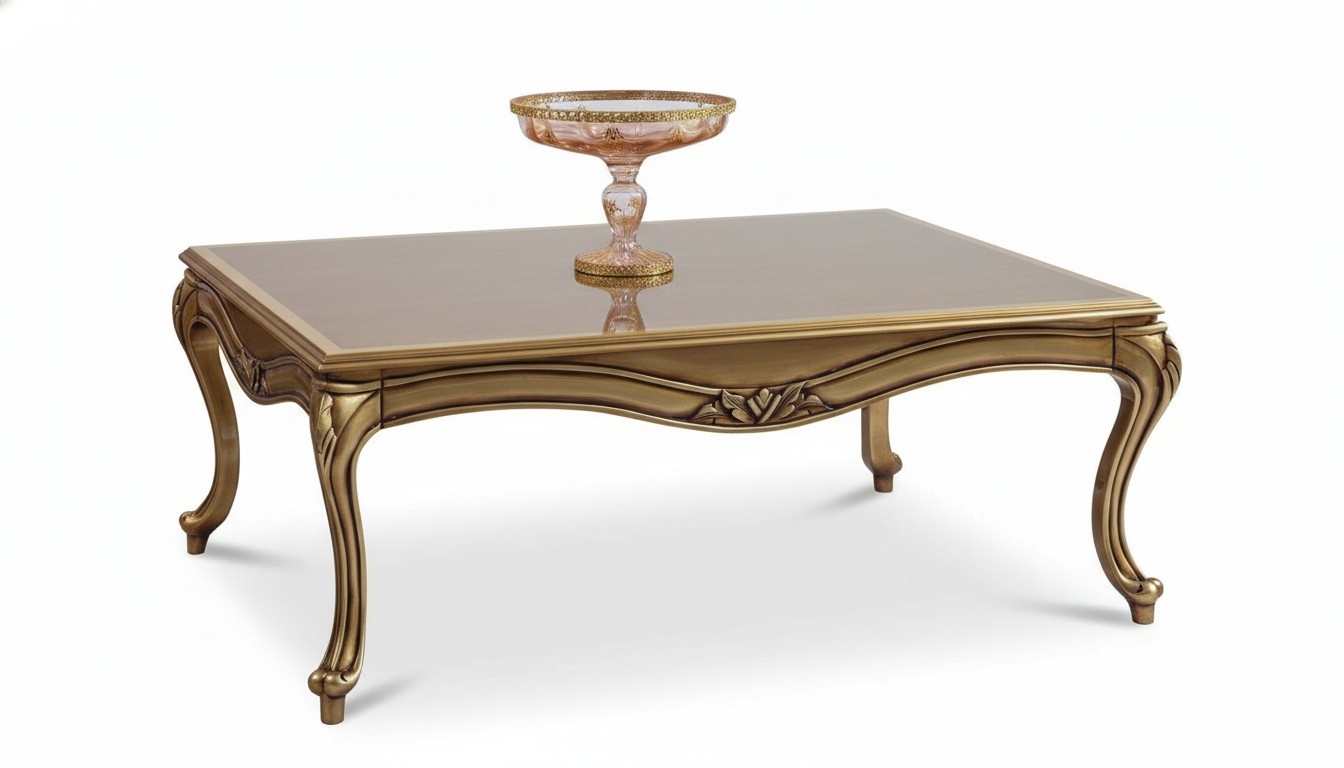 Royal Coffee Table Gold Brown Table Baroque Rococo Coffee Tables Wood